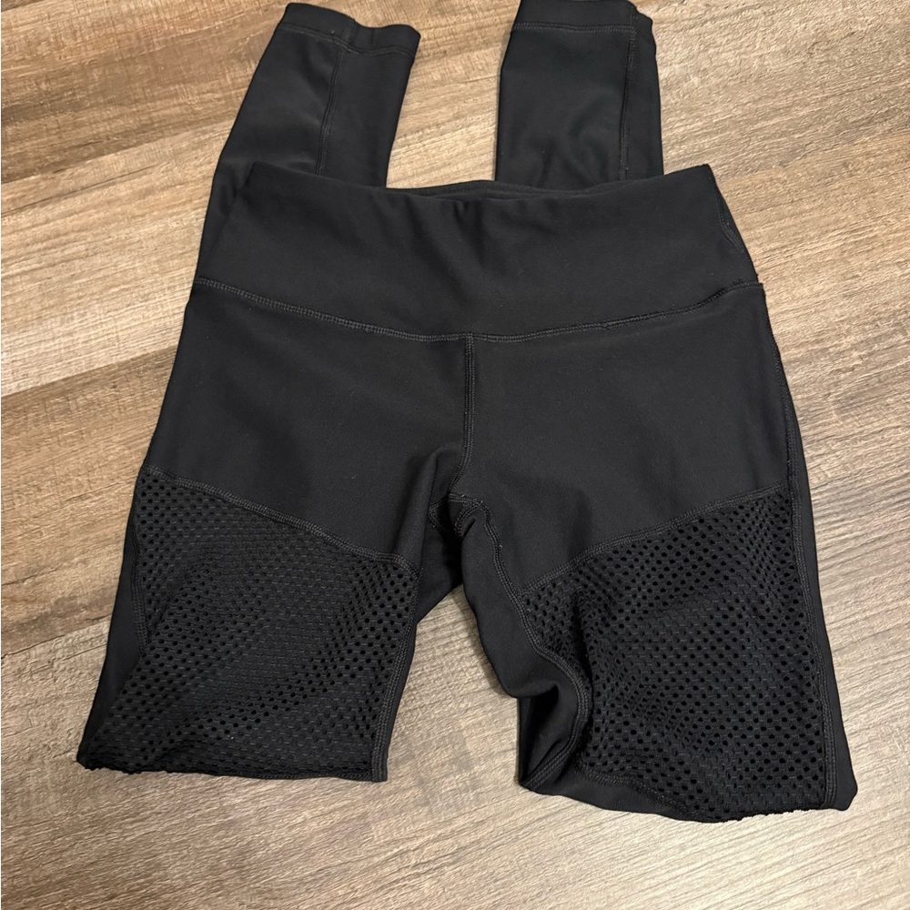 90 Degree By Reflex Black Textured Leggings
